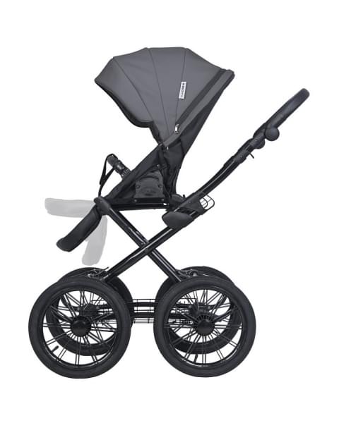 Детская коляска Riko Basic Montana Ecco Prestige 2 в 1 24 Graphite