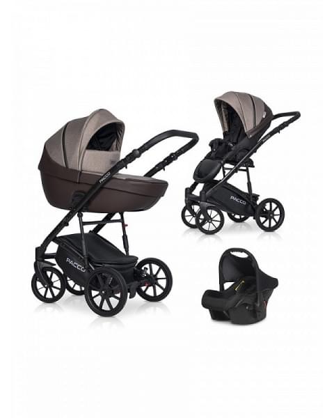 Детская коляска Riko Basic Pacco 3 в 1 07 mokka
