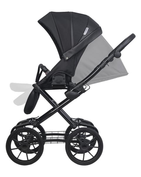 Детская коляска Riko Basic Pacco Classic 2 в 1 09 Black (черный)