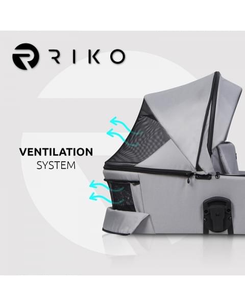 Детская коляска Riko Velar 2 в 1 01 Stone (серый)