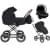 Детская коляска Roan Bass Next Classic d12 3 в 1 с автокреслом Tutis Elo Lux EduSky Black RCL063/1 Black