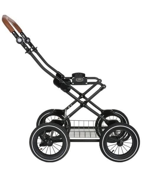 Детская коляска Roan Bass Next Classic d12 3 в 1 с автокреслом Tutis Elo Lux EduSky Black RCL063/1 Black