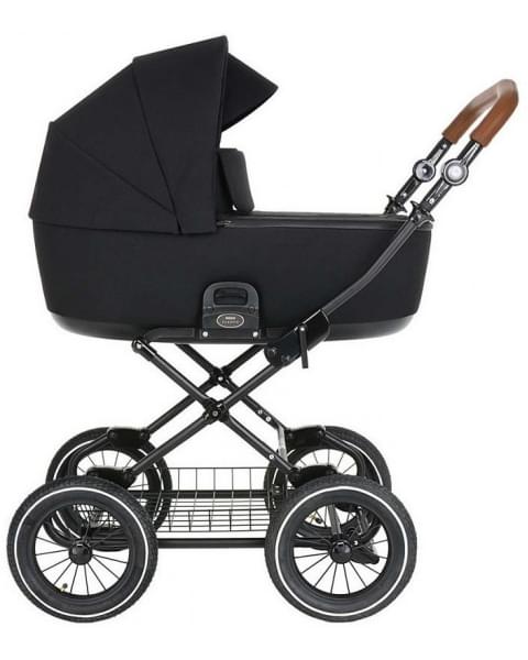 Детская коляска Roan Bass Next Classic d12 3 в 1 с автокреслом Tutis Elo Lux EduSky Black RCL063/1 Black