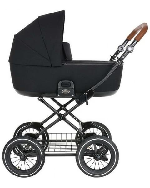 Детская коляска Roan Bass Next Classic d12 3 в 1 с автокреслом Tutis Elo Lux EduSky Black RCL063/1 Black