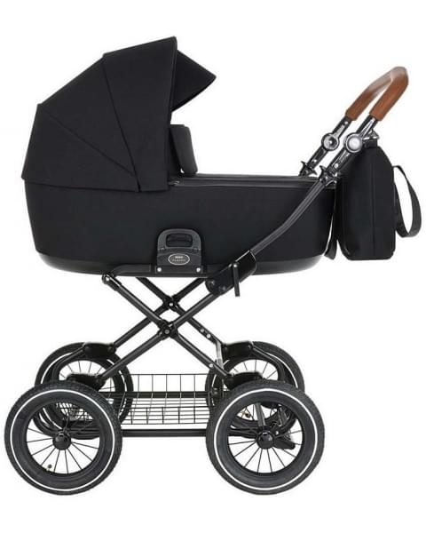 Детская коляска Roan Bass Next Classic d12 3 в 1 с автокреслом Tutis Elo Lux EduSky Black RCL063/1 Black