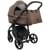 Детская коляска Roan Esso 2025 Кожа 2 в 1 ESSK/211/1 Camel/Black/руч.Тем.коричневый