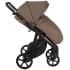 Детская коляска Roan Esso 2025 Кожа 2 в 1 ESSK/211/1 Camel/Black/руч.Тем.коричневый