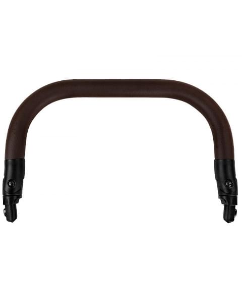 Детская коляска Roan Esso 2025 Кожа 2 в 1 ESSK/211/1 Camel/Black/руч.Тем.коричневый