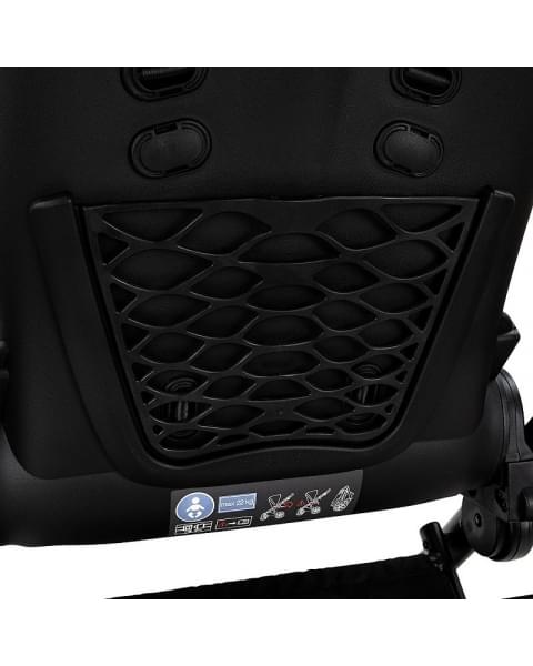 Детская коляска Roan Esso 2025 Кожа 2 в 1 ESSK/213/1 Island Stone /Black/руч.Тем.коричневый