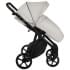 Детская коляска Roan Esso 2025 Кожа 2 в 1 ESSK/213/1 Island Stone /Black/руч.Тем.коричневый