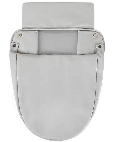 Детская коляска Roan Esso 2025 Кожа 2 в 1 ESSK/213/1 Island Stone /Black/руч.Тем.коричневый