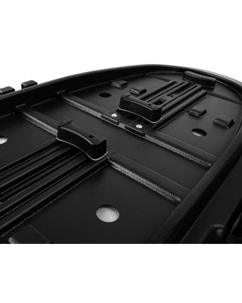 Детская коляска Roan Esso 2025 Кожа 2 в 1 ESSK/213/1 Island Stone /Black/руч.Тем.коричневый