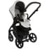 Детская коляска Roan Esso 2025 Кожа 2 в 1 ESSK/213/1 Island Stone /Black/руч.Тем.коричневый