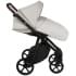 Детская коляска Roan Esso 2025 Кожа 2 в 1 ESSK/213/1 Island Stone /Black/руч.Тем.коричневый