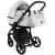 Детская коляска Roan Esso 2025 Кожа 2 в 1 ESSK/215/1 White/Black/руч.Тем.коричневый