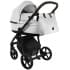 Детская коляска Roan Esso 2025 Кожа 2 в 1 ESSK/215/1 White/Black/руч.Тем.коричневый