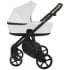 Детская коляска Roan Esso 2025 Кожа 2 в 1 ESSK/215/1 White/Black/руч.Тем.коричневый