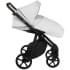 Детская коляска Roan Esso 2025 Кожа 2 в 1 ESSK/215/1 White/Black/руч.Тем.коричневый