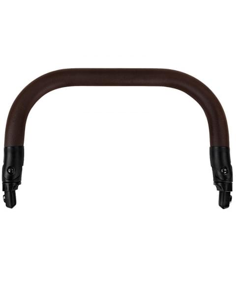 Детская коляска Roan Esso 2025 Кожа 2 в 1 ESSK/215/1 White/Black/руч.Тем.коричневый