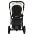 Детская коляска Roan Esso 2025 Кожа 2 в 1 ESSK/215/1 White/Black/руч.Тем.коричневый