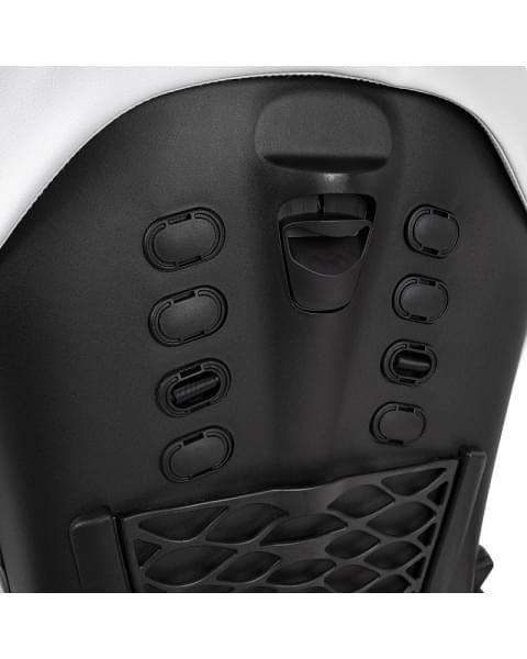 Детская коляска Roan Esso 2025 Кожа 2 в 1 ESSK/215/1 White/Black/руч.Тем.коричневый