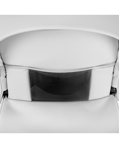 Детская коляска Roan Esso 2025 Кожа 2 в 1 ESSK/215/1 White/Black/руч.Тем.коричневый