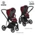 Детская коляска Roan Sol Luxury 3 в 1 с автокреслом Tutis Elo Lux EduSky Black RSL/4041 Porto/Nikiel