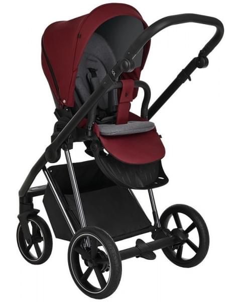 Детская коляска Roan Sol Luxury 3 в 1 с автокреслом Tutis Elo Lux EduSky Black RSL/4041 Porto/Nikiel