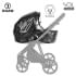 Детская коляска Roan Sol Luxury 3 в 1 с автокреслом Tutis Elo Lux EduSky Black RSL/4041 Porto/Nikiel