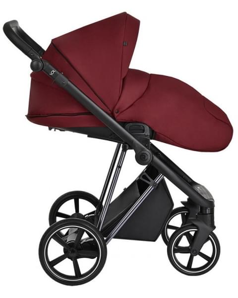 Детская коляска Roan Sol Luxury 3 в 1 с автокреслом Tutis Elo Lux EduSky Black RSL/4041 Porto/Nikiel