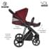 Детская коляска Roan Sol Luxury 3 в 1 с автокреслом Tutis Elo Lux EduSky Black RSL/4041 Porto/Nikiel