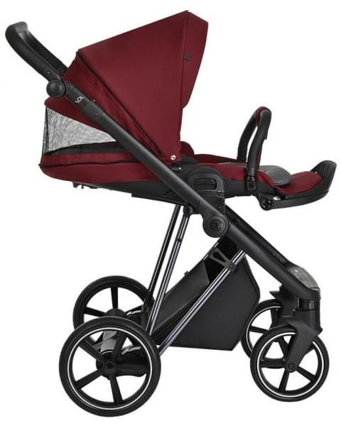 Детская коляска Roan Sol Luxury 3 в 1 с автокреслом Tutis Elo Lux EduSky Black RSL/4041 Porto/Nikiel