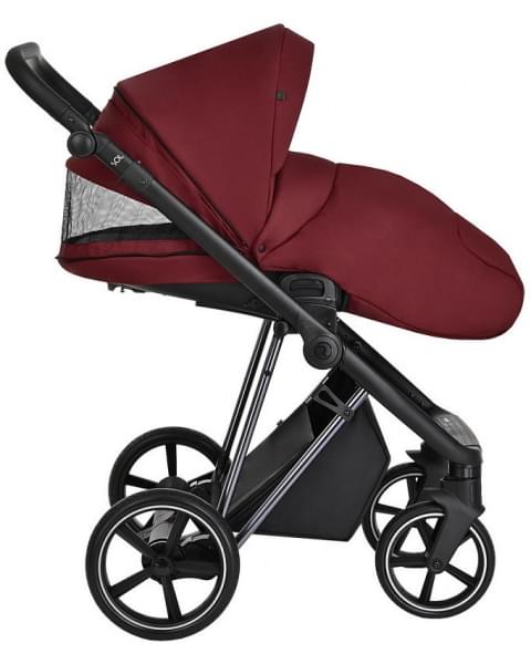 Детская коляска Roan Sol Luxury 3 в 1 с автокреслом Tutis Elo Lux EduSky Black RSL/4041 Porto/Nikiel