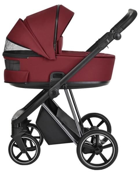 Детская коляска Roan Sol Luxury 3 в 1 с автокреслом Tutis Elo Lux EduSky Black RSL/4041 Porto/Nikiel