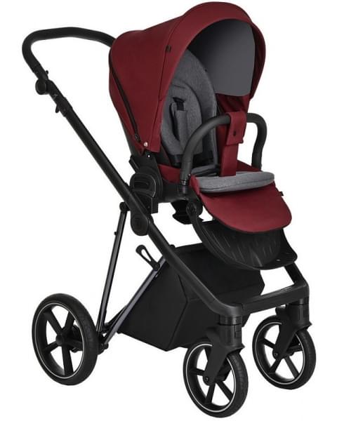 Детская коляска Roan Sol Luxury 3 в 1 с автокреслом Tutis Elo Lux EduSky Black RSL/4041 Porto/Nikiel