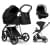 Детская коляска Roan Sol Vintage Luxury 3 в 1 с автокреслом Tutis Elo Lux EduSky Black VIN 05/CB Caviar Black/Nickel/руч.Black