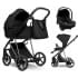 Детская коляска Roan Sol Vintage Luxury 3 в 1 с автокреслом Tutis Elo Lux EduSky Black VIN 05/CB Caviar Black/Nickel/руч.Black
