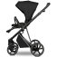 Детская коляска Roan Sol Vintage Luxury 3 в 1 с автокреслом Tutis Elo Lux EduSky Black VIN 05/CB Caviar Black/Nickel/руч.Black
