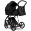 Детская коляска Roan Sol Vintage Luxury 3 в 1 с автокреслом Tutis Elo Lux EduSky Black VIN 05/CB Caviar Black/Nickel/руч.Black