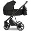 Детская коляска Roan Sol Vintage Luxury 3 в 1 с автокреслом Tutis Elo Lux EduSky Black VIN 05/CB Caviar Black/Nickel/руч.Black