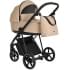 Детская коляска Roan Sol Кожа 3 в 1 с автокреслом Tutis Elo Lux EduSky Black RSL/2021 Caramel/Black/руч.Тем.коричневый