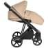 Детская коляска Roan Sol Кожа 3 в 1 с автокреслом Tutis Elo Lux EduSky Black RSL/2021 Caramel/Black/руч.Тем.коричневый