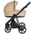 Детская коляска Roan Sol Кожа 3 в 1 с автокреслом Tutis Elo Lux EduSky Black RSL/2021 Caramel/Black/руч.Тем.коричневый