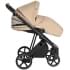 Детская коляска Roan Sol Кожа 3 в 1 с автокреслом Tutis Elo Lux EduSky Black RSL/2021 Caramel/Black/руч.Тем.коричневый