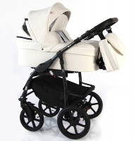 Детская коляска Sevillababy Stilo 2 в 1 St-06 белая экокожа