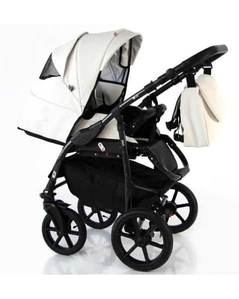 Детская коляска Sevillababy Stilo 2 в 1 St-06 белая экокожа