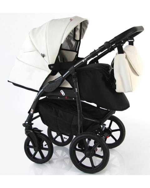 Детская коляска Sevillababy Stilo 2 в 1 St-06 белая экокожа
