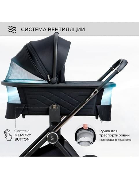 Детская коляска Sweet Baby Elegante 2 в 1 SBL Chrome Black