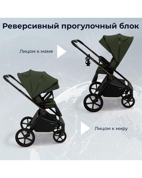Детская коляска Sweet Baby Elegante Therma SBL 2 в 1 Green