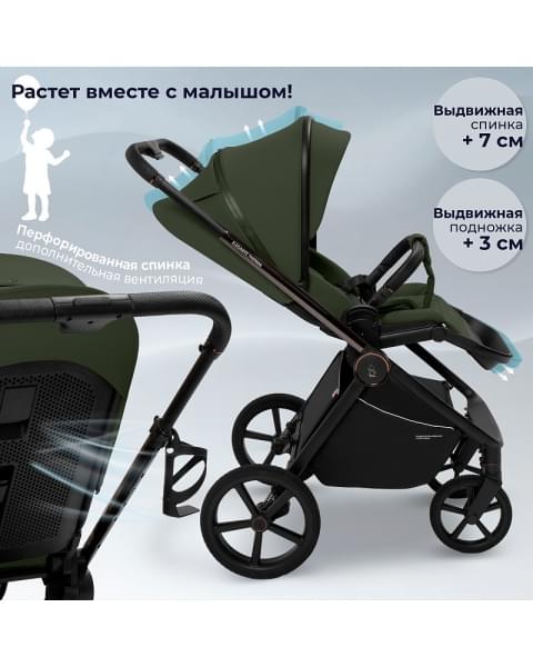 Детская коляска Sweet Baby Elegante Therma SBL 2 в 1 Green